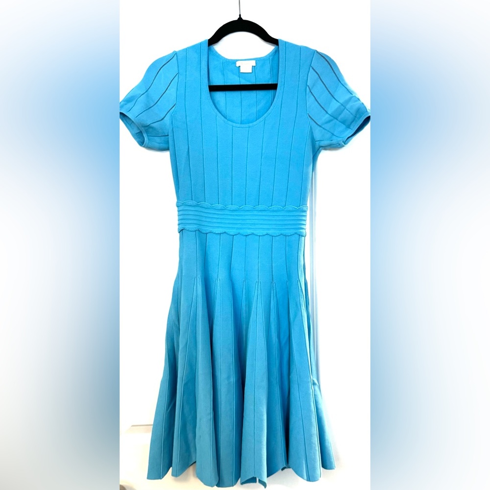 Shoshanna Blue short Sleeve Jonetta Knit
Fit and Flare Dress - Picture 3 of 7